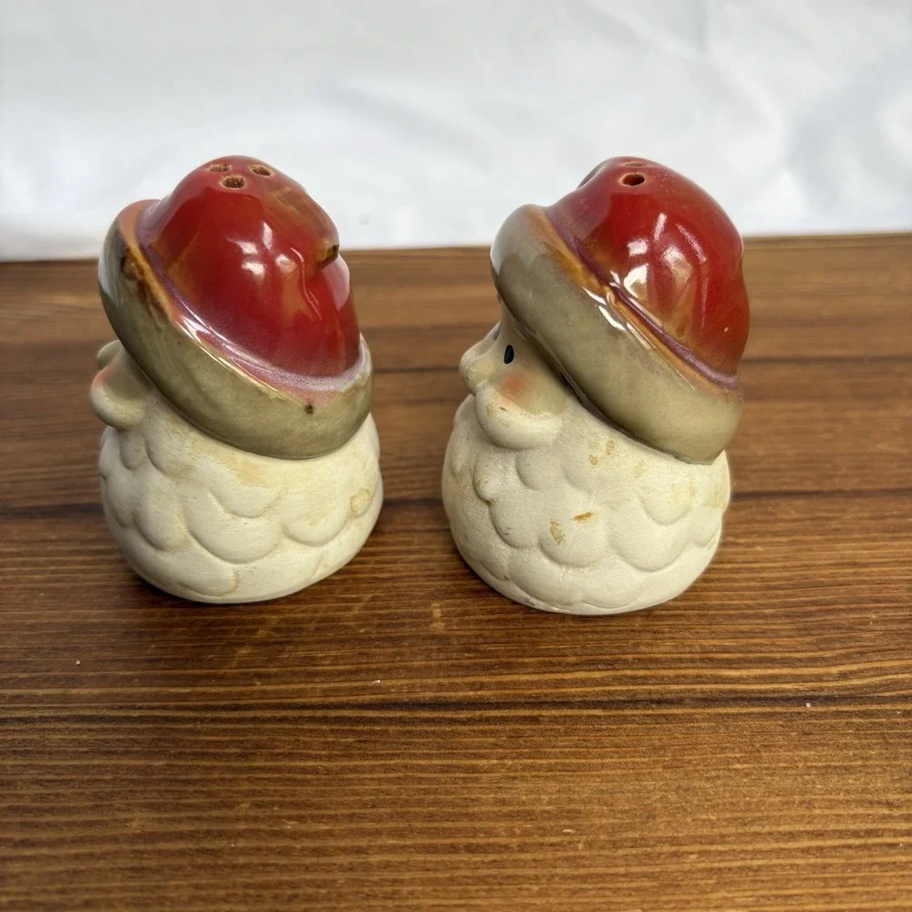 Kirkland's Potter's Garden Santa Salt & Pepper Shakers Set w/ Box‎ Christmas